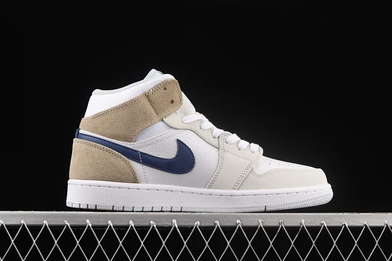 All categories Air Jordan Jordan series basketball shoes Air Jordan 1 Mid Air Jordan 1 Mid AJ1 Joe 1 linen cream mid-cut cultural basketball shoes DO6726-100